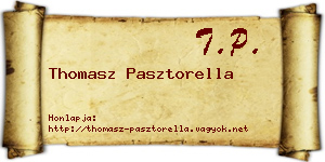 Thomasz Pasztorella névjegykártya